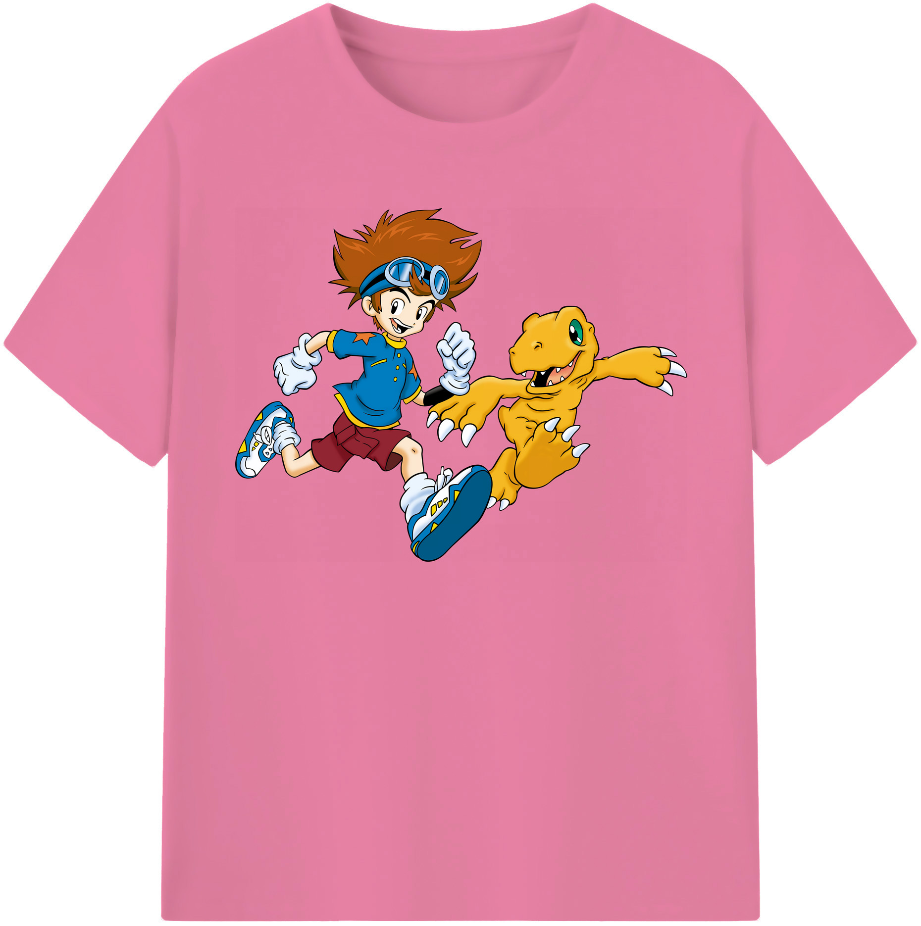 （画像用） Digimon デジタルモンスター/デジモン 綿100％半袖Tシャツ（フロントプリント）
